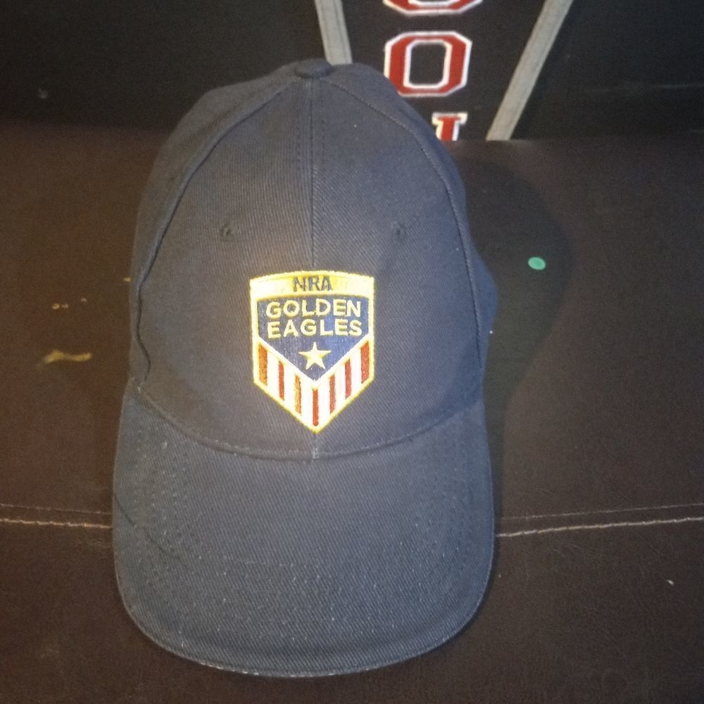 NRA Golden Eagles Blue Adjustable Fit Hap Cap